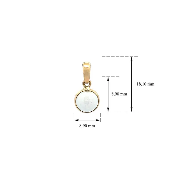 Gold-Anhänger mit Perle