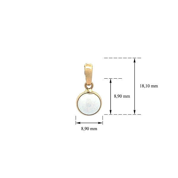 Gold-Anhänger mit Perle
