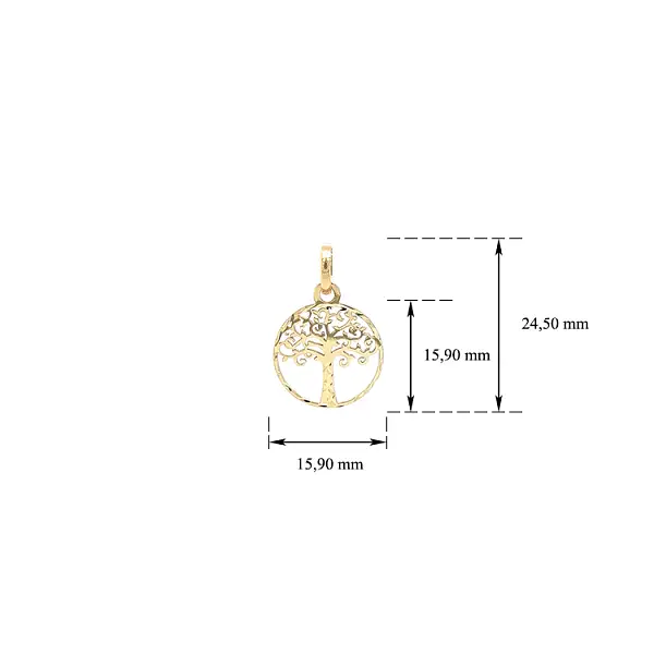 Goldanhänger Baum des Lebens