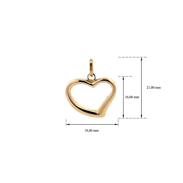Gold-Anhänger Herz