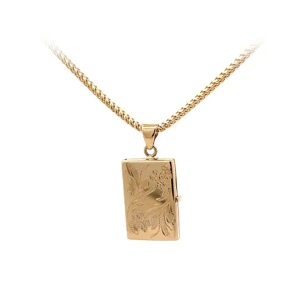 Goldenes Medaillon für Foto