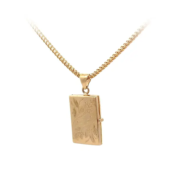 Goldenes Medaillon für Foto