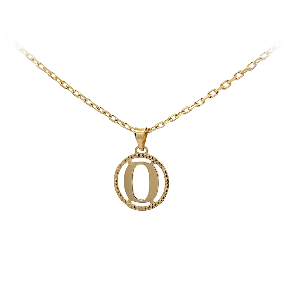 Gold-Anhänger Buchstabe O