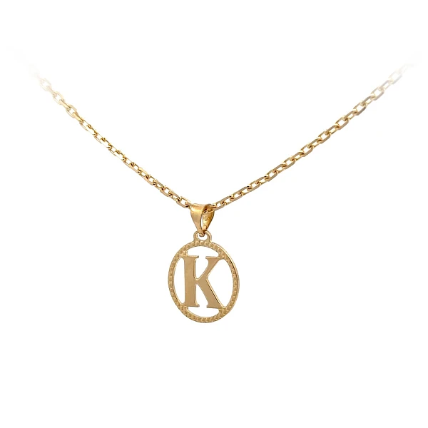 Gold-Anhänger Buchstabe K
