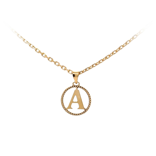 Gold-Anhänger Buchstabe A