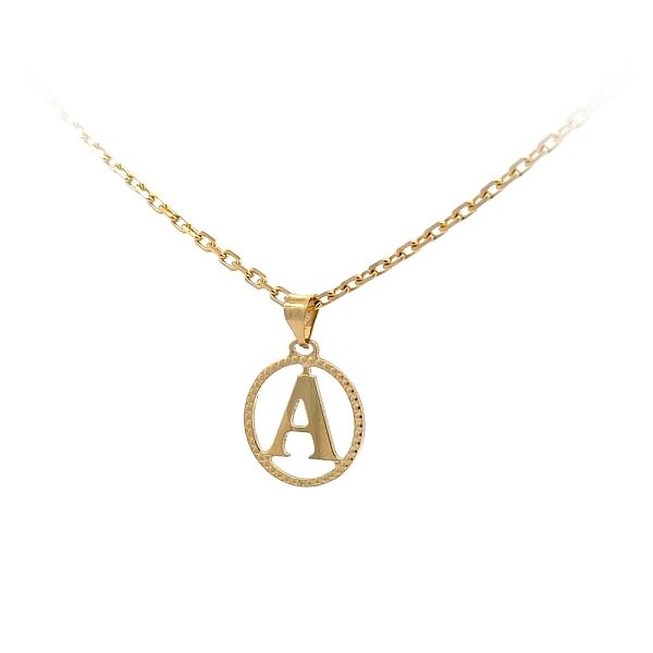 Gold-Anhänger Buchstabe A