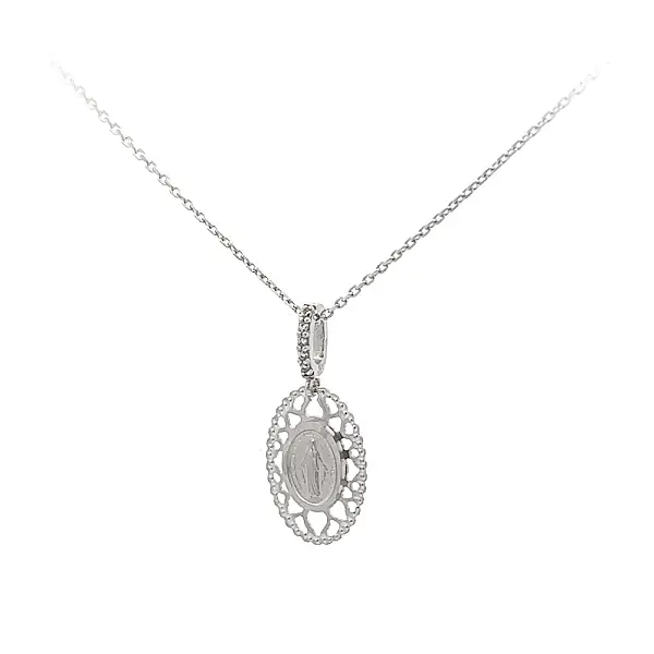 Anhänger Madonna Jungfrau Maria mit Zirkonen