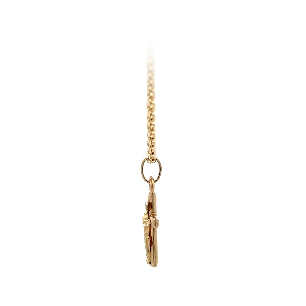 Gold-Anhänger Kreuz mit Jesus Christus