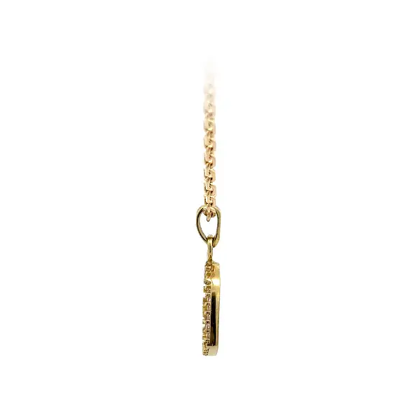 Gold-Anhänger Herz mit Zirkonen
