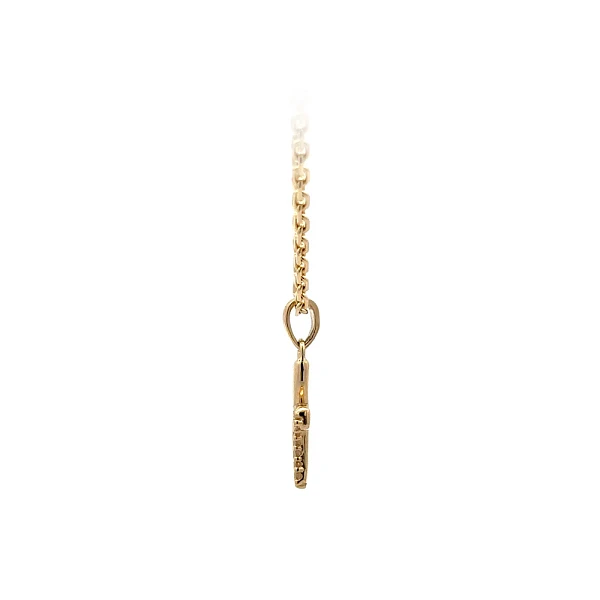 Gold-Anhänger Kreuz mit Zirkonen