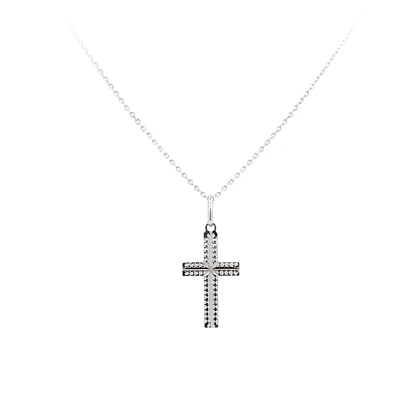 Anhänger Kreuz aus Weißgold