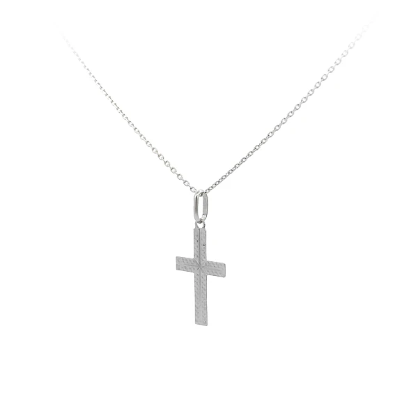Anhänger Kreuz aus Weißgold