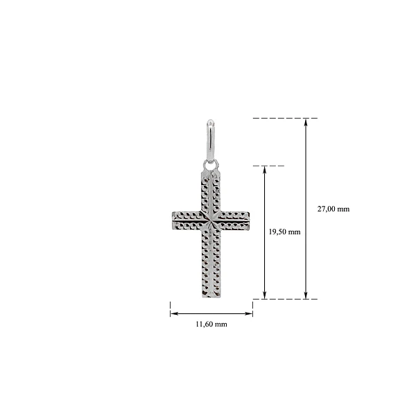 Anhänger Kreuz aus Weißgold