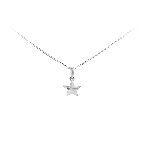 Anhänger Stern mit Zirkon aus Weißgold