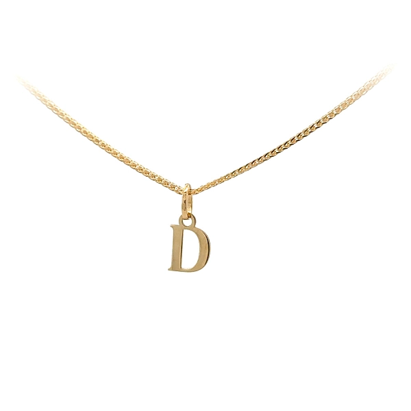 Gold-Anhänger Buchstabe D