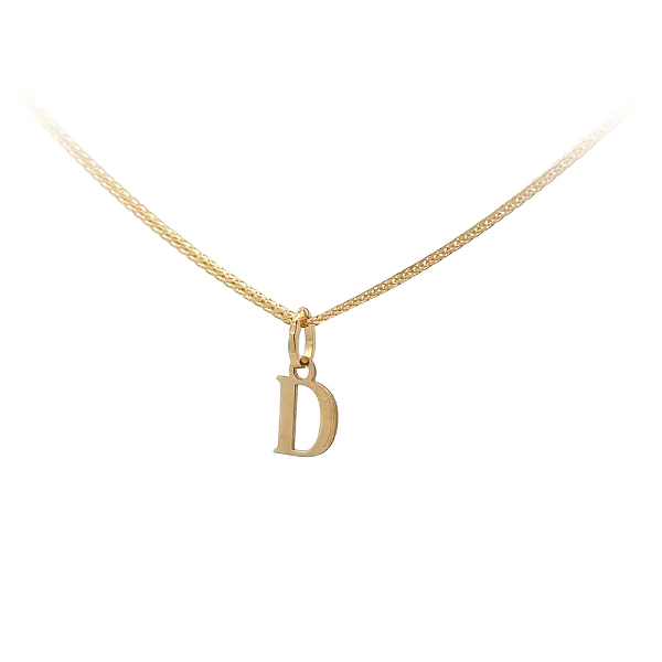 Gold-Anhänger Buchstabe D