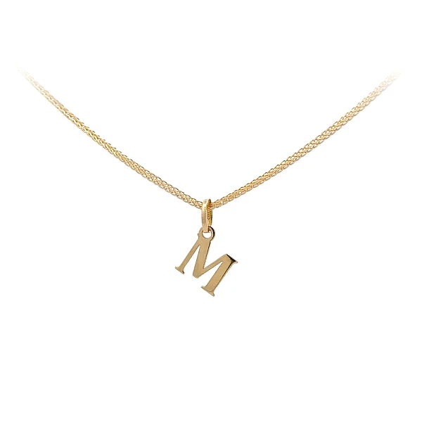 Gold-Anhänger Buchstabe M