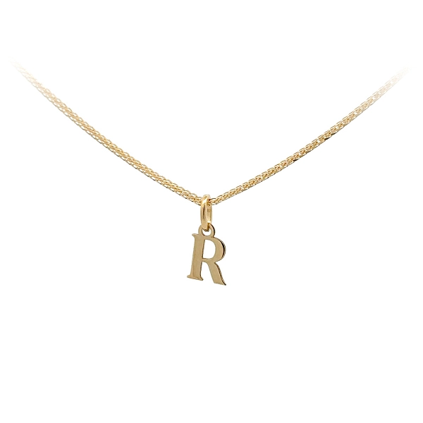 Gold-Anhänger Buchstabe R