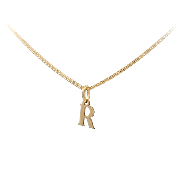 Gold-Anhänger Buchstabe R