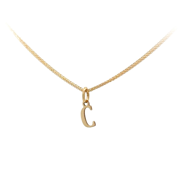 Gold-Anhänger Buchstabe C