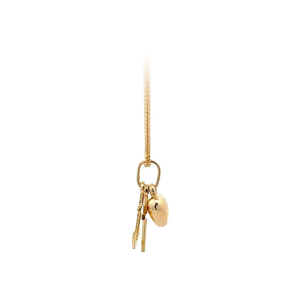 Gold-Anhänger Herz, Anker, Kreuz