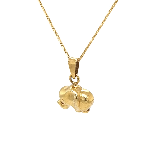Goldener Elefant-Anhänger