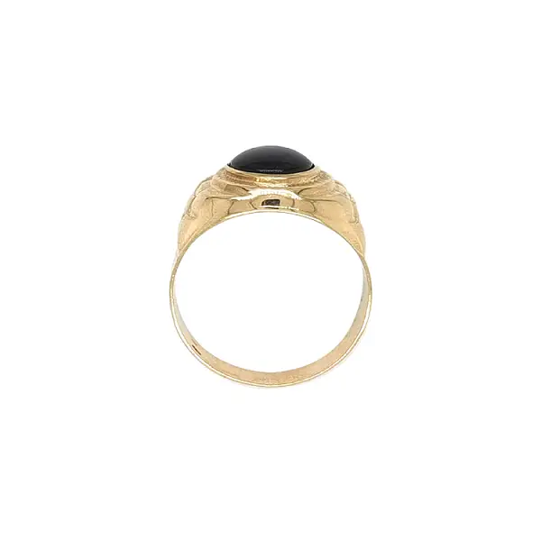 Goldring mit Onyx