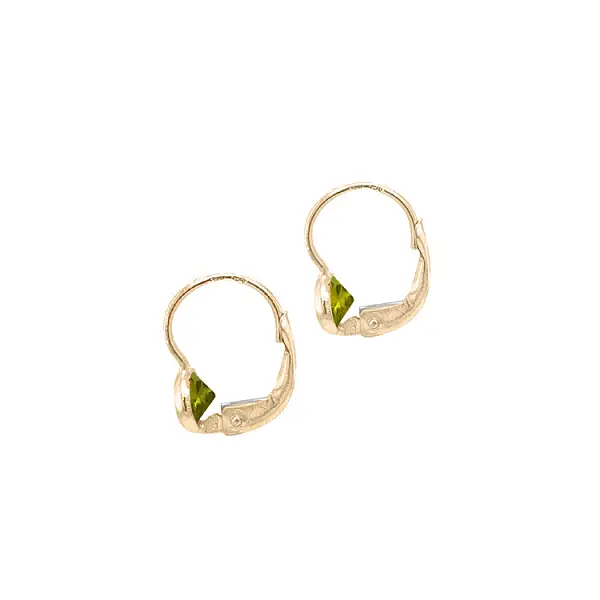 Gold-Ohrringe mit Zirkonen