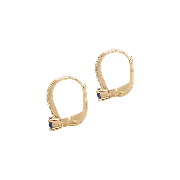 Gold-Ohrringe mit Zirkonen