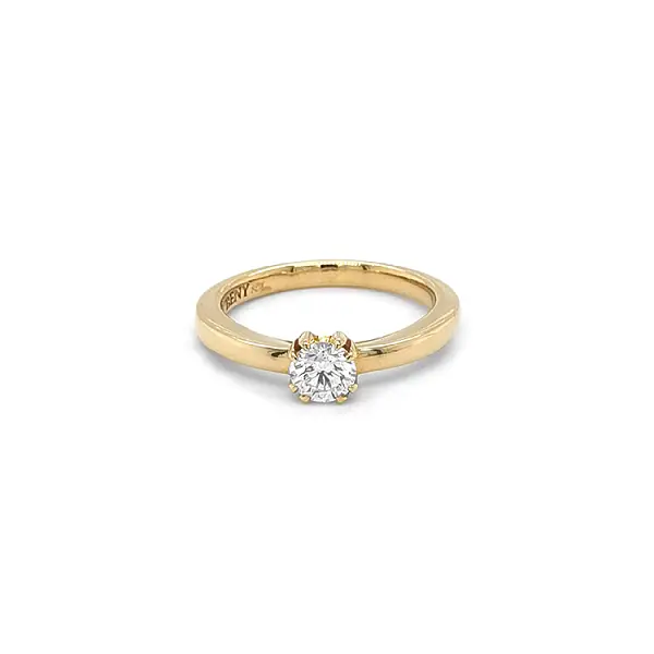 Gold Verlobungsring mit Diamant