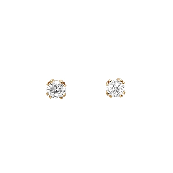 Gold-Ohrringe mit Diamanten