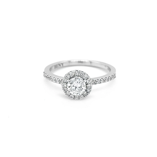 Verlobungsring aus Gold mit Diamanten