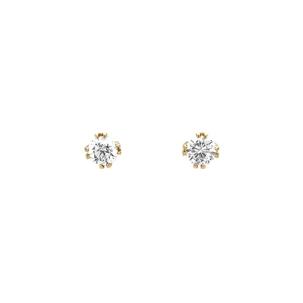 Gold-Ohrringe mit Diamanten