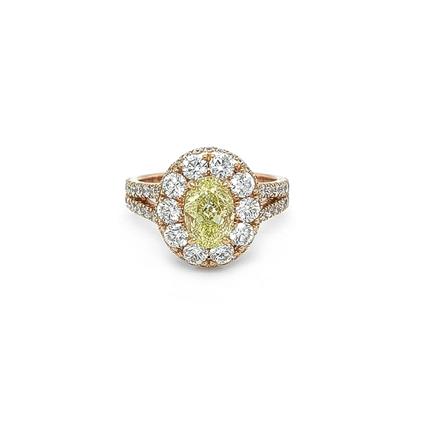 Goldring mit gelbem Fancy-Diamanten