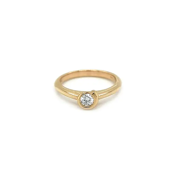 Gold Verlobungsring mit Diamant