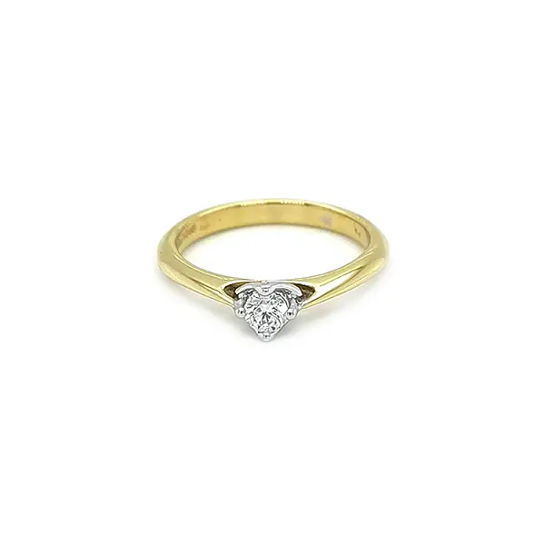 Gold Verlobungsring mit Diamant