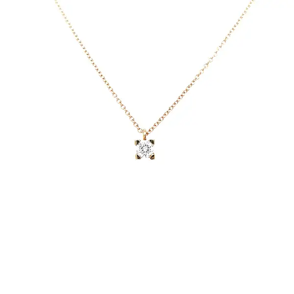 Gold-Anhänger mit Diamant