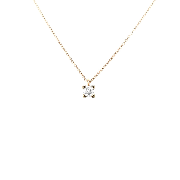 Gold-Anhänger mit Diamant