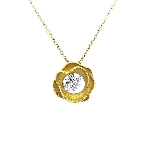 Gold-Anhänger mit Diamanten