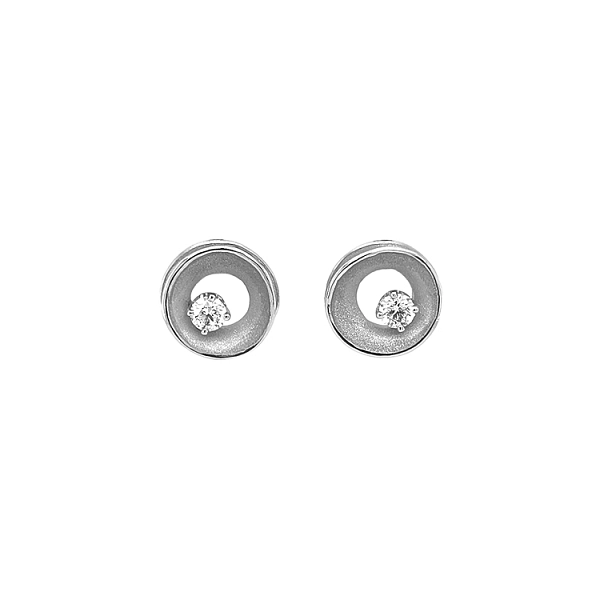 Gold-Ohrringe mit Diamanten