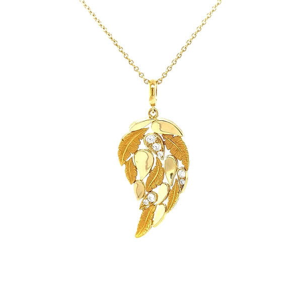 Gold-Anhänger mit Diamanten Carrera y Carrera Hechizo Romance