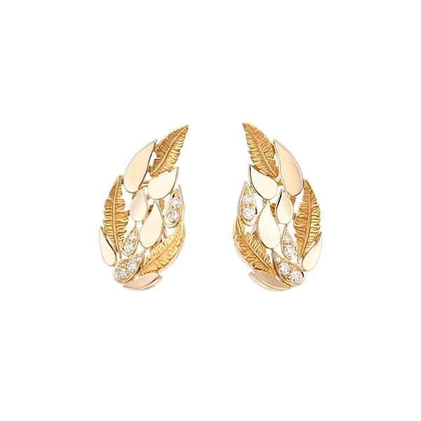 Gold-Ohrringe mit Diamanten Carrera y Carrera