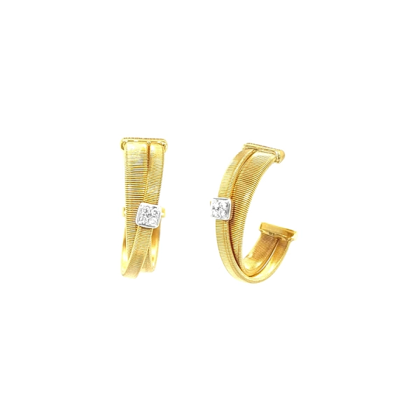 Goldohrringe mit Diamanten Marco Bicego Masai