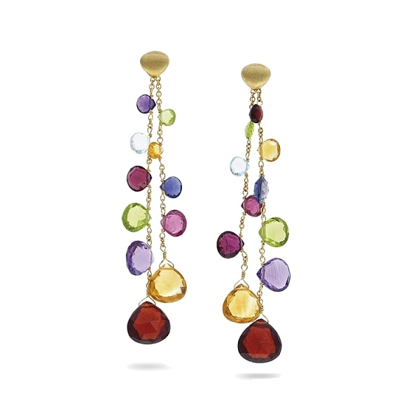 Gold-Ohrringe mit Halbedelsteinen Marco Bicego Paradise