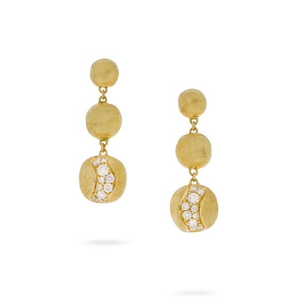 Gold-Ohrringe mit Diamanten Marco Bicego Afrika