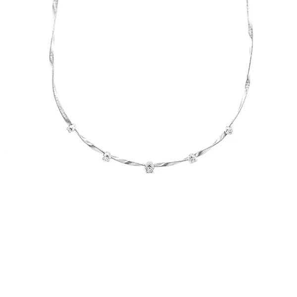 Gold Halskette mit Diamanten Marco Bicego Marrakesch