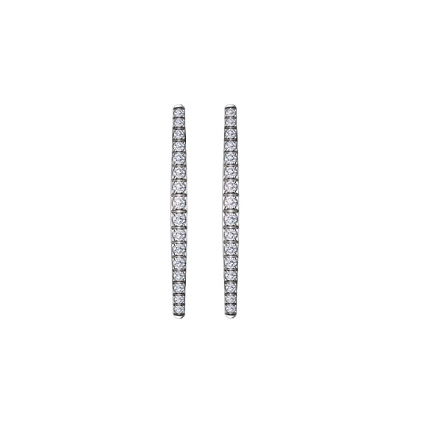 Gold-Ohrringe mit Diamanten
