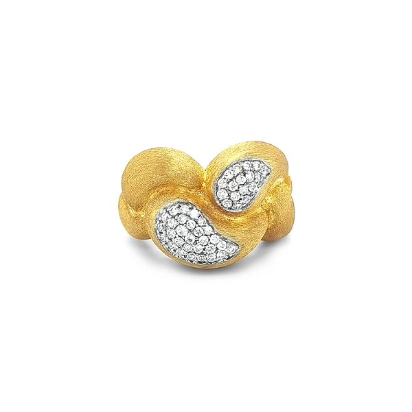 Goldring mit Diamanten