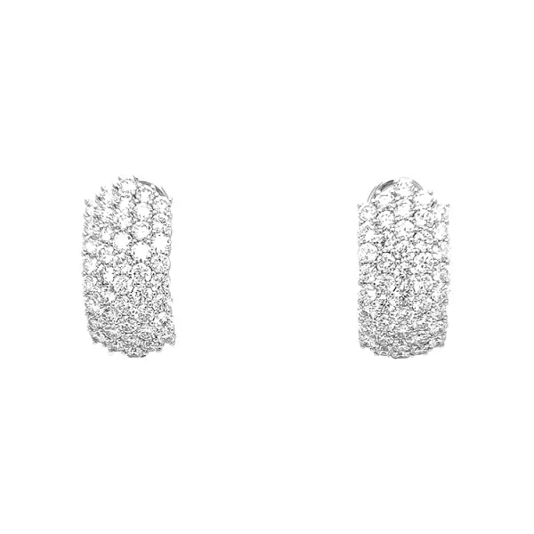 Gold-Ohrringe mit Diamanten