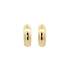 Breite Creolen aus 14K Gelbgold, Ø 27,30 mm